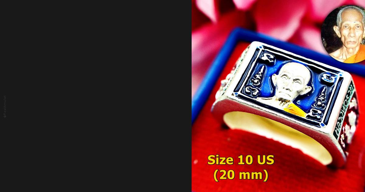 Ring Protection Fortune Wealth Rich Lp Ruay Wattako Alloy Us10 Thai ...