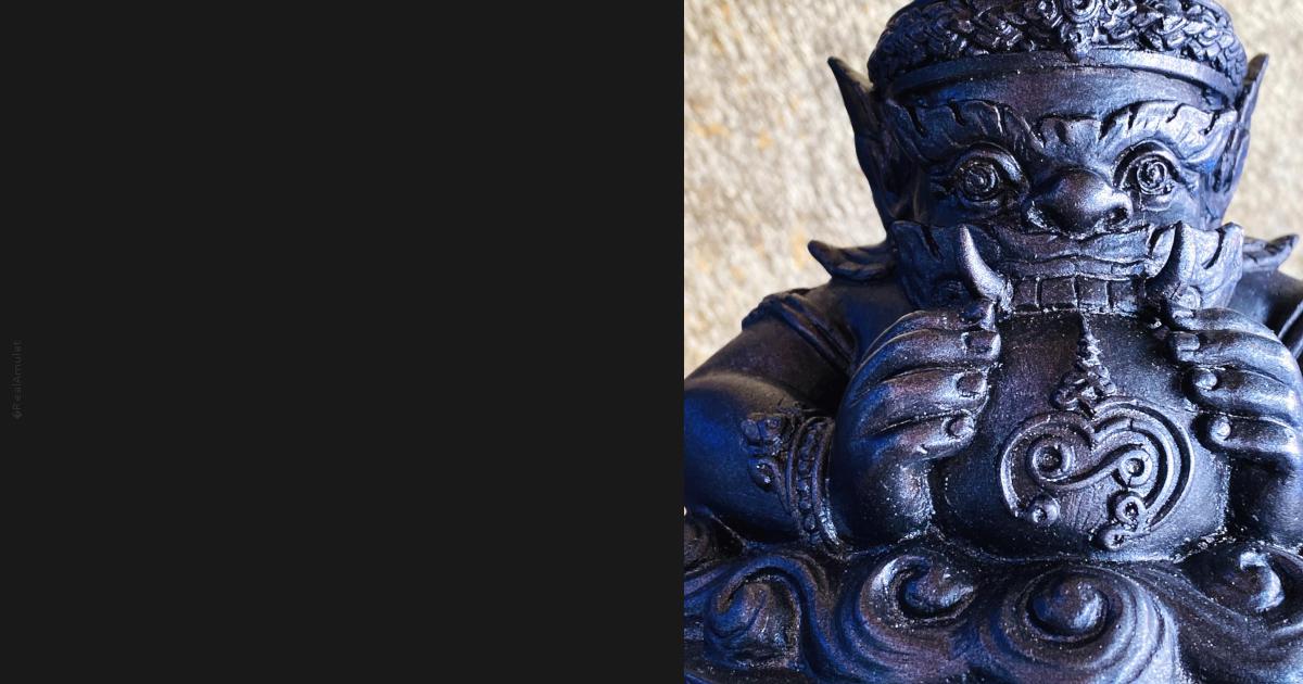 Large Bronze Statue Rahu Eat Moon Money Wealth Fortune Lp Eiam Thai ...