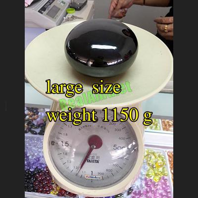 JUMBO LARGE NATURAL NAGA EYE HEALING STONE RICH LEKLAI AMULET BUTTON GREEN 1150G