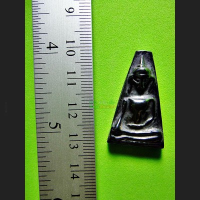 SACRED BUDDHA GLOSSY BLACK LEKLAI MAGNETIC CHARM AMULET LP HUAN PONG-SU-PAN