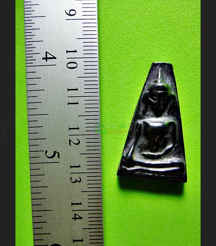 SACRED BUDDHA GLOSSY BLACK LEKLAI MAGNETIC CHARM AMULET LP HUAN PONG-SU-PAN