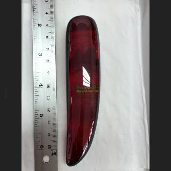 HOLY LEKLAI TRANSFORM NAGA GEMS LARGE FANG AMULET RIVER CAVE STONE DARK RED BLOOD