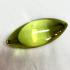 Leklai Naga Eye Gem Healing Stone Somporn Green Crystal Rugby Thai Amulet #0056