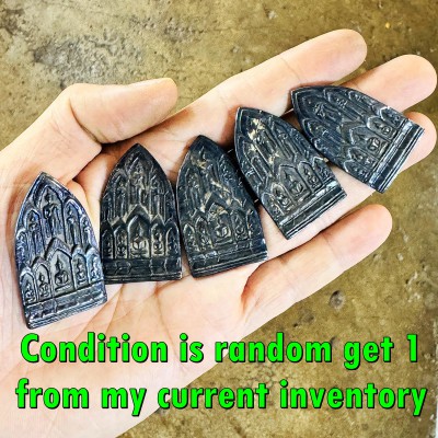 Leklai Kotipe Black Shine Mekaphat Ten Buddha Wall Shield Huan Thai Amulet #0075