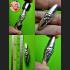 Leklai Capsule Silver Takrut Immortal Protection Magic Lucky Huan Thai Amulet #0109