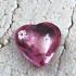 Leklai Naga Eye Pendant Stone Heart Love Charm Lucky Pink Rose Thai Amulet #0145