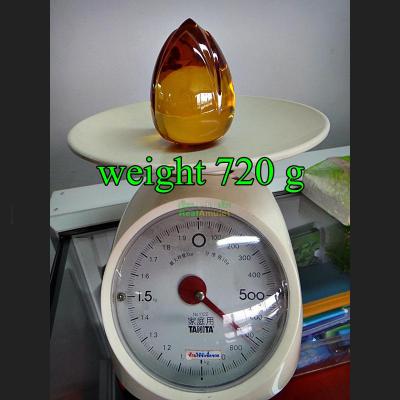 NATURAL NAGA EYE GEM STONE LEKLAI AMULET BIG LOTUS YELLOW MONK BLESS 650 G