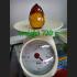 NATURAL NAGA EYE GEM STONE LEKLAI AMULET BIG LOTUS YELLOW MONK BLESS 650 G