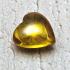Leklai Naga Eye Lucky Stone Heart Money Gambling Crystal Yellow Thai Amulet 0160