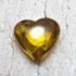 Leklai Naga Eye Lucky Stone Heart Money Gambling Crystal Yellow Thai Amulet 0160