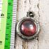 Naga Eye Leklai Crystal Healing Stone Protection Buttons Red Thai Amulet #0198