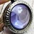 NATURAL GEMS HOLY STONE NAGA EYE LEKLAI THAI AMULET LIGHT PURPLE ROUND BUTTON