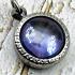 NATURAL GEMS HOLY STONE NAGA EYE LEKLAI THAI AMULET LIGHT PURPLE ROUND BUTTON