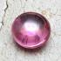 Natural Crystal Gems Stone Naga Eye Leklai Love Luck Pink Round Thai Amulet 1414