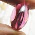 Natural Crystal Gems Stone Naga Eye Leklai Love Luck Pink Round Thai Amulet 1414