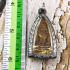 Leklai Naga Eye Healing Stone Buddha Yellow Lucky Gambling Win Thai Amulet #1822