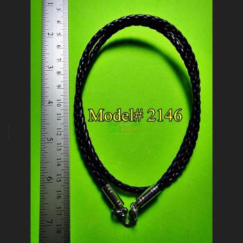 HANDMADE WEAVE NECKLACE CHAIN STRING FOR HANG WEAR THAI AMULET 1 HOOK BLACK