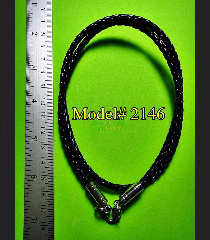 HANDMADE WEAVE NECKLACE CHAIN STRING FOR HANG WEAR THAI AMULET 1 HOOK BLACK
