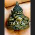 THAI AMULET MINIATURE BRONZE RAHU MOON LUCKY GAMBLING WEALTH RICH LP SWAI