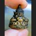 THAI AMULET MINIATURE BRONZE RAHU MOON LUCKY GAMBLING WEALTH RICH LP SWAI