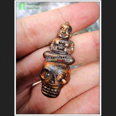 THAI AMULET GUMAN GHOST SKULL RIDER LP ROJ 2009
