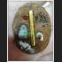 THAI REAL AMULET DRAWING BUTTERFLY LADY OF CHARMING BONE PIECE LP BOONDEJ 7226