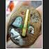 THAI REAL AMULET DRAWING BUTTERFLY LADY OF CHARMING BONE PIECE LP BOONDEJ 7226