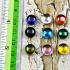 COMPILATION SET9 COLORED BUTTON NAGA EYE DIVINE BLESS CRYSTAL STONE LEKLAI THAI AMULET