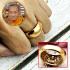 Holy Bronze Ring Lp Chang Charm Power Catch Lucky Size12 Copper Thai Amulet 8051