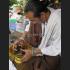 MEDAL PENDANT CHARMING GOLDEN FACE GOD BUDDHA AMULET THA REAL AJHAN KOM 8411