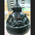 THAI AMULET BRONZE STATUE RAHU SWALLOW MOON GAMBLING LUCK BLACK LP KEY HIGH 6 INCH