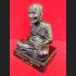Old Large Bronze Monk Statue Meditation Lp Tuad 4x6 Inch Be2539 Thai Amulet 8588