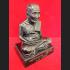 Old Large Bronze Monk Statue Meditation Lp Tuad 4x6 Inch Be2539 Thai Amulet 8588