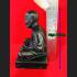 Old Large Bronze Monk Statue Meditation Lp Tuad 4x6 Inch Be2539 Thai Amulet 8588
