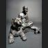 Lucky Fortune Bronze Statue Ride Tiger Pern WatBangpha Be2555 Thai Amulet #8714