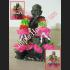 HANDMADE PLASTIC FLOWER RIBBON GARLAND FESTOON WORSHIP OFFERING THAI AMULET WERATH 8866