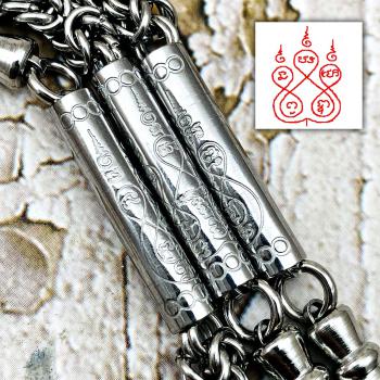 Necklace Stainless Takud Multi Hook For Hanging Wear 5 Buddha Thai Amulet # 8905