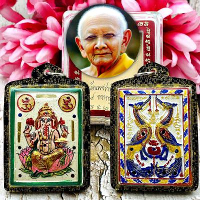 Jumbo Pikanet Elephant Deity Genesha Hong Golden 3 Takud Be2546 Thai Amulet 8965