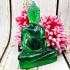 Meditation Buddha Statue Peaceful Smile Home Decoration Green Thai Amulet #9001