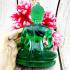 Meditation Buddha Statue Peaceful Smile Home Decoration Green Thai Amulet #9001