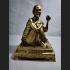 LARGE BUCHA LUCKY RICH SMOKING BUDDHA MODEL FIGURE METAL AMULET LP SUANG MONK