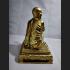 LARGE BUCHA LUCKY RICH SMOKING BUDDHA MODEL FIGURE METAL AMULET LP SUANG MONK