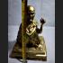 LARGE BUCHA LUCKY RICH SMOKING BUDDHA MODEL FIGURE METAL AMULET LP SUANG MONK