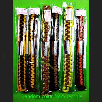 Nylon Bracelet Wrist Kabbalah Wealth Sedti Takrut Hong Be2547 Thai Amulet #9008