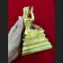 AMULET BRONZE STATUE LADY GIRL BECKON BUSINESS CATCH MONEY RICHLY 14CM GOLD