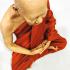 Lifelike Fine Wax Art Monk Statue Lp Pern WatBangPha Meditation Thai Amulet 9090