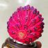 Fine Art Pidta Buddha Closed Eye Kb Ariyachat Peacock Love Pink Thai Amulet 9100