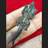 REAL THAI AMULET HOLY GECKO LUCKY GAMBLING 2 TAIL WOOD HAND CARVING LP KEY