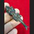 REAL THAI AMULET HOLY GECKO LUCKY GAMBLING 2 TAIL WOOD HAND CARVING LP KEY 9132