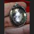 AUTHENTIC THAI AMULET STAINLESS MONK PHOTO PENDANT LP KEY 2005 YELLOW 9156